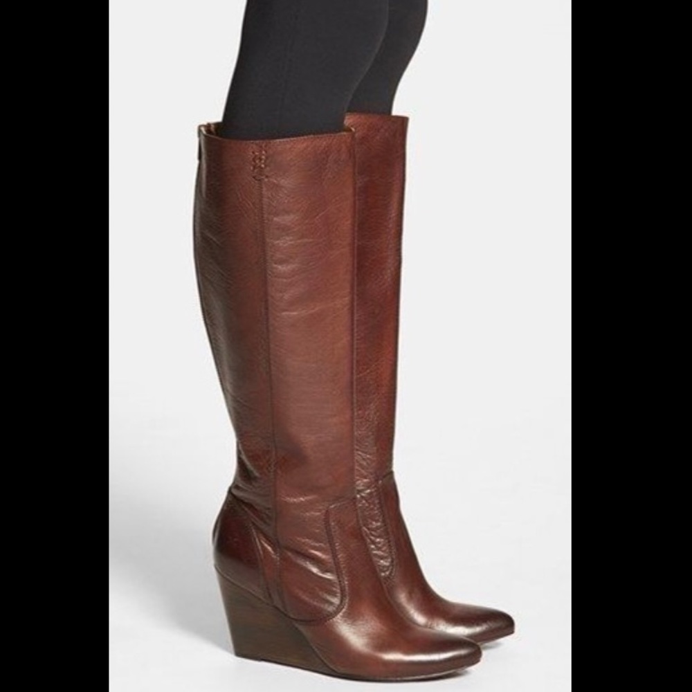 Frye Cece Tall Wedge Boot